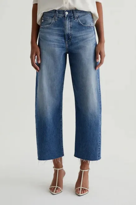 AG Denim Hattie Cropped Barrel Jeans