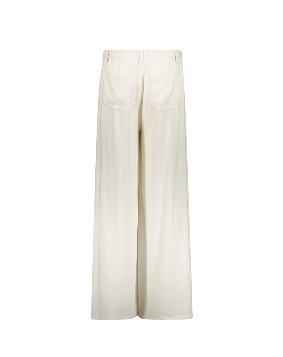 Ariel Natural Wide Leg Linen Pants