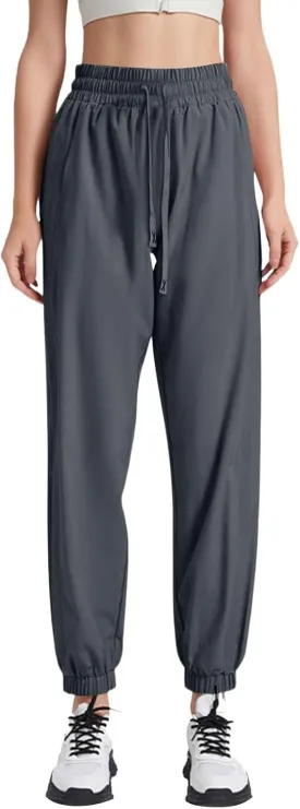 Beeswan Pants for Women Over 50 Ultra Stretch Breathable Casual Pant Quick Dry Elastic Waist Trousers with Pockets