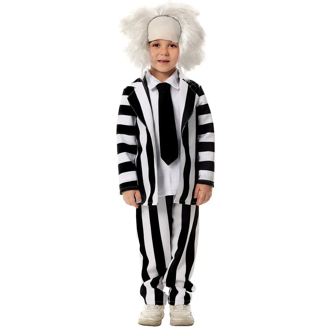 Beetlejuice Family Cosplay Costume Halloween Matching Outfits for Kids