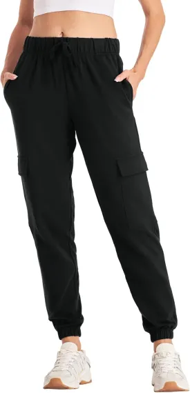 Future Flow Women Cargo Sweatpants Joggers Cotton High Waisted Drawstring Sweat Pants with Pockets