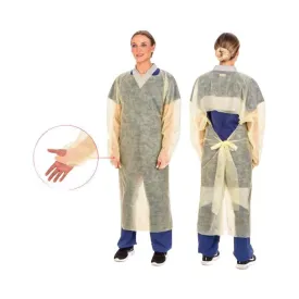 Lightweight Thumbhook Isolation Gown, Yellow, X-Large