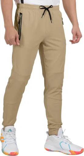 Little Donkey Andy Men's Lightweight Tapered Joggers, Quick-Dry Stretch Athletic Track Pants for Running, Gym, and Training
