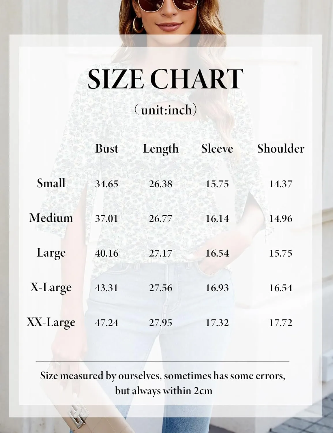 LUYAA Women's 3/4 Sleeve Tops Dressy Casual Summer Cut Out Twist Knot Elegant Blouse Tunics
