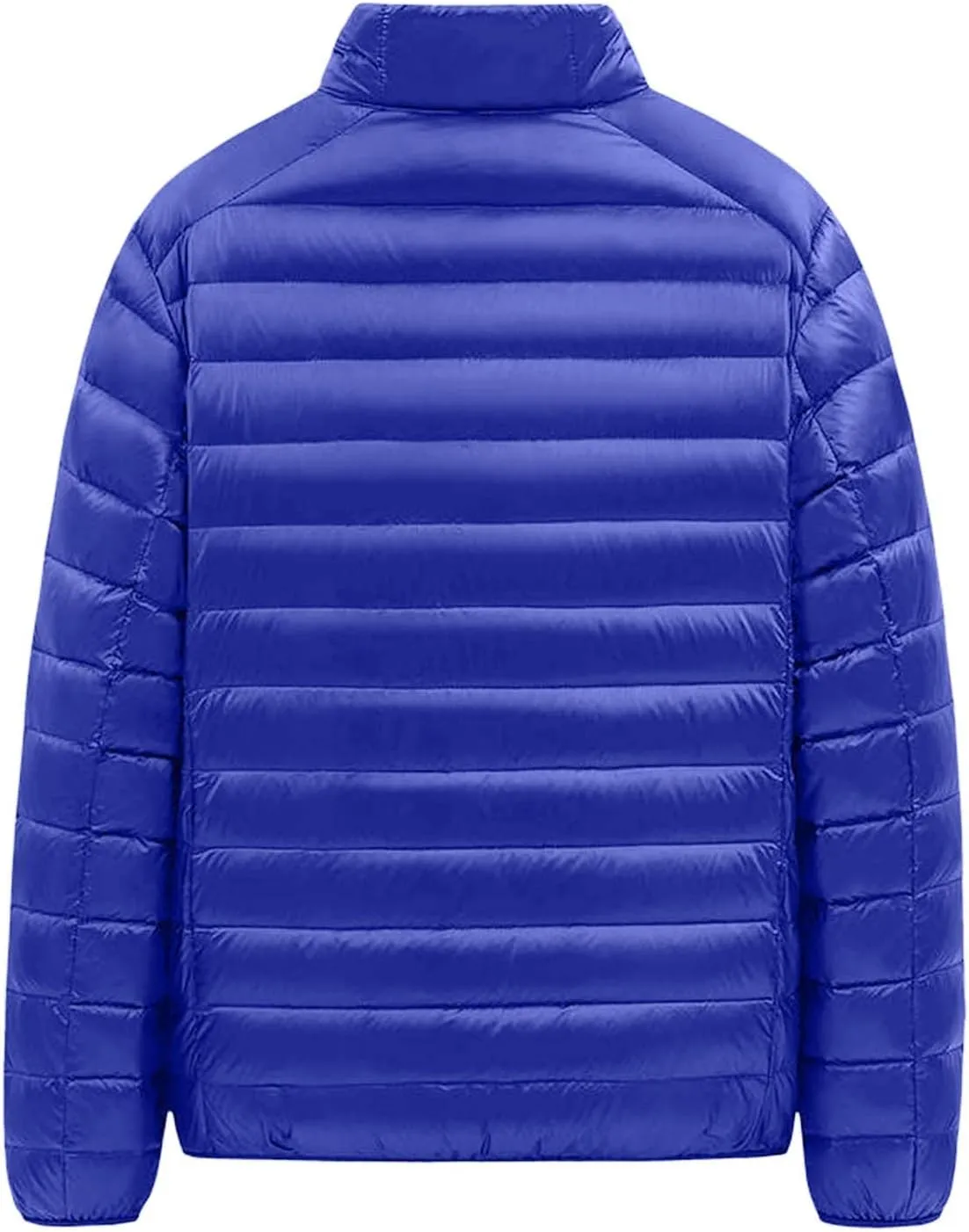Mens Big and Tall Winter Puffer Jacket Packable Windproof Midweight Insulated Jacket Thermal Zip Up Puffer Jacket