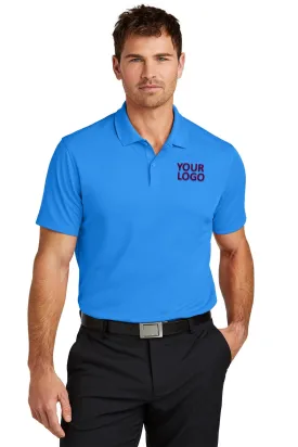 Nike Victory Solid Custom Polos, Light Photo Blue
