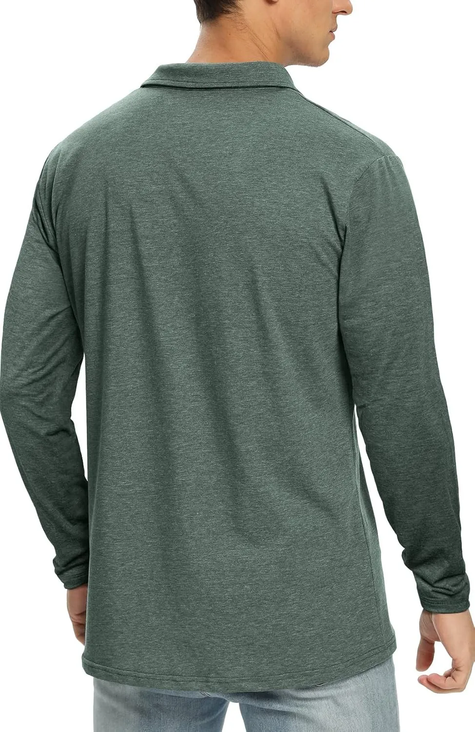 NITAGUT Polo Shirts for Men Short/Long Sleeve Soft Cotton Collared Shirt