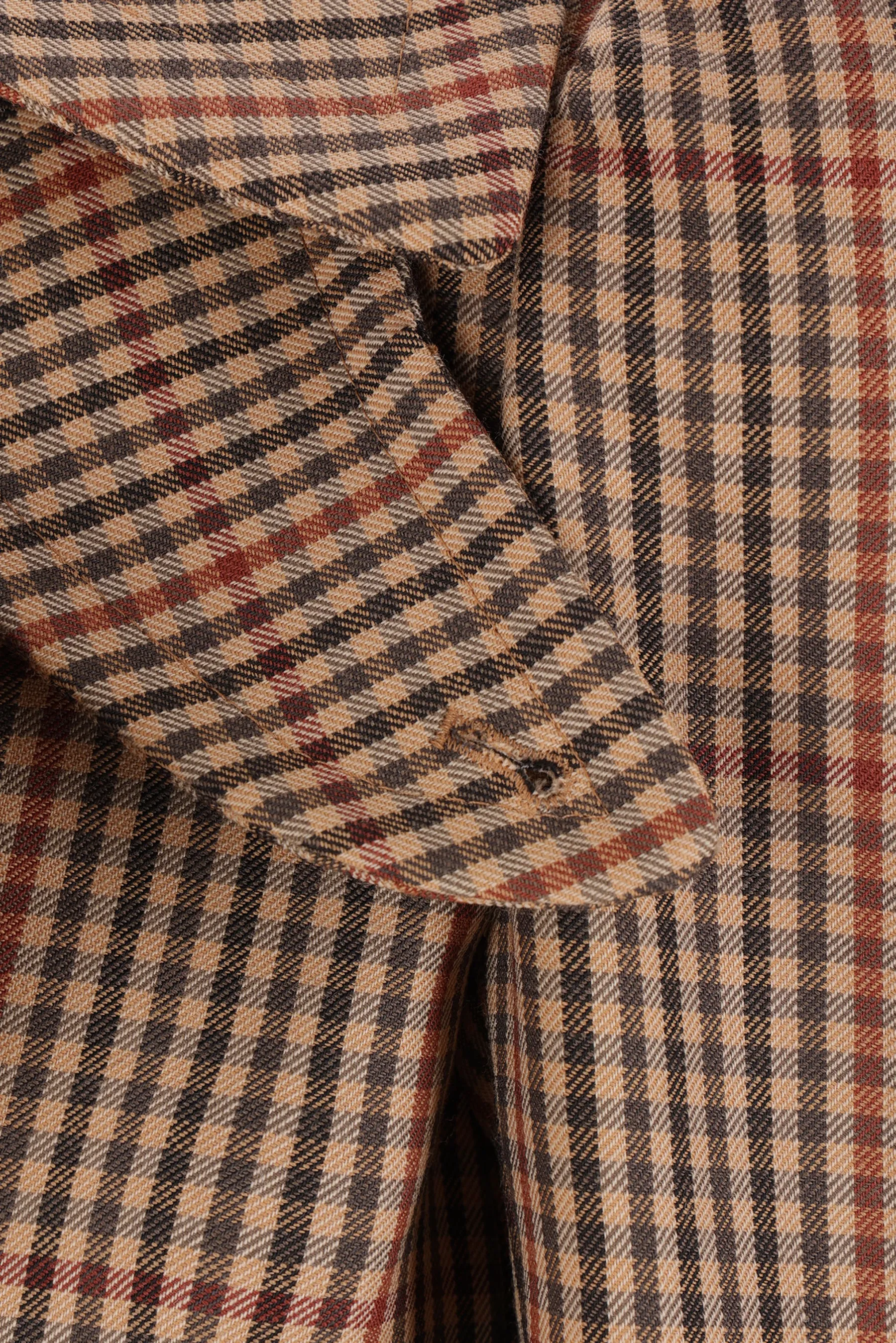 Remis check wool coat