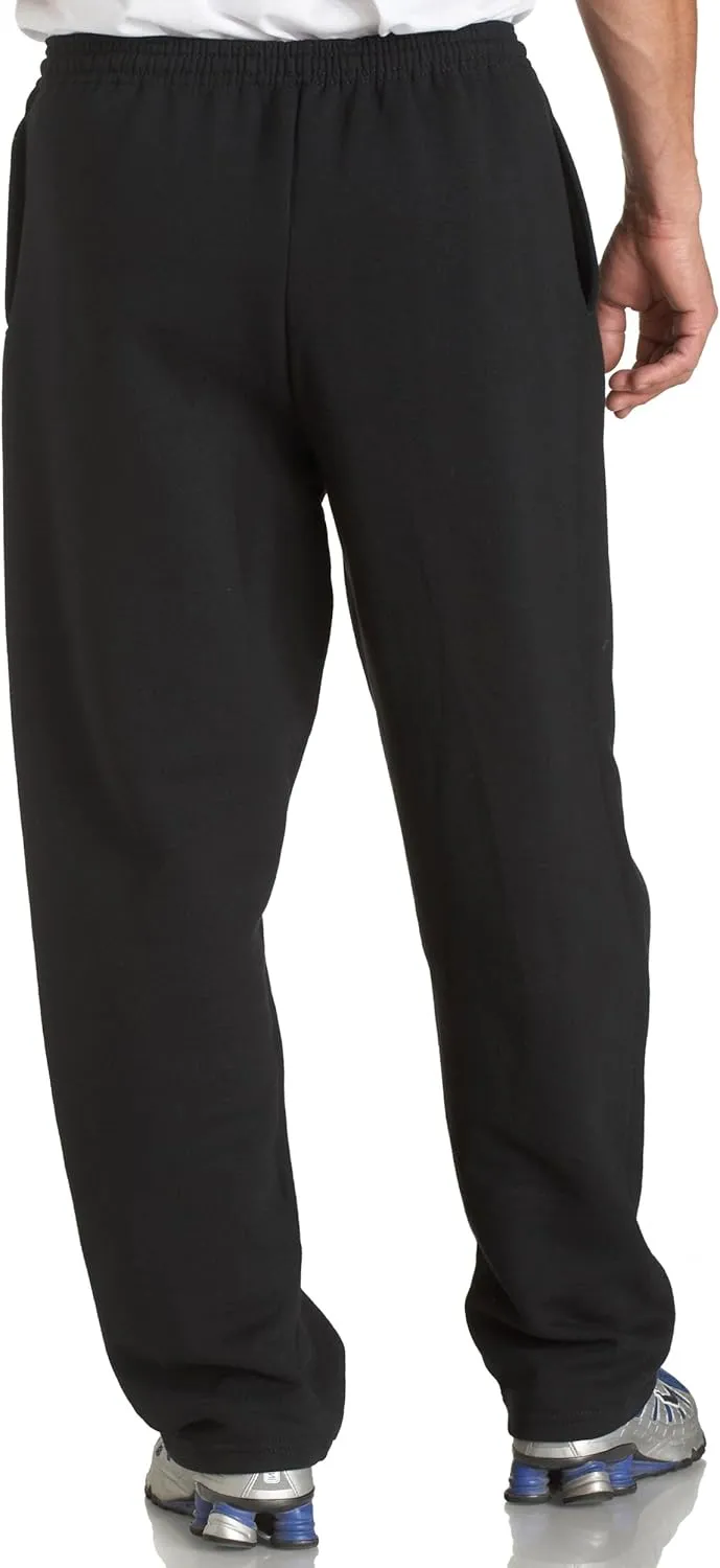Russell Athletic Men's Dri Power Fleece Open Bottom Sweatpants with Pockets, Relaxed Fit, Moisture Wicking