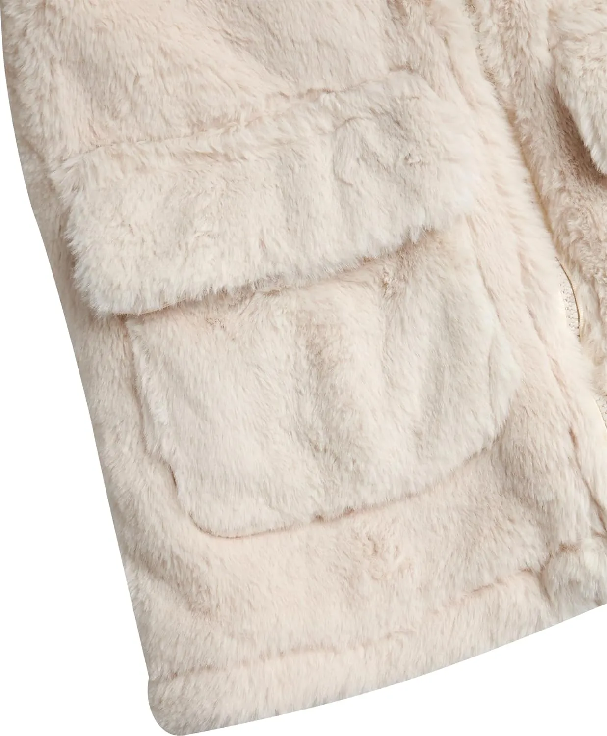 URBAN REPUBLIC Girls' Jacket - Faux Fur Plush Teddy Coat with Hood