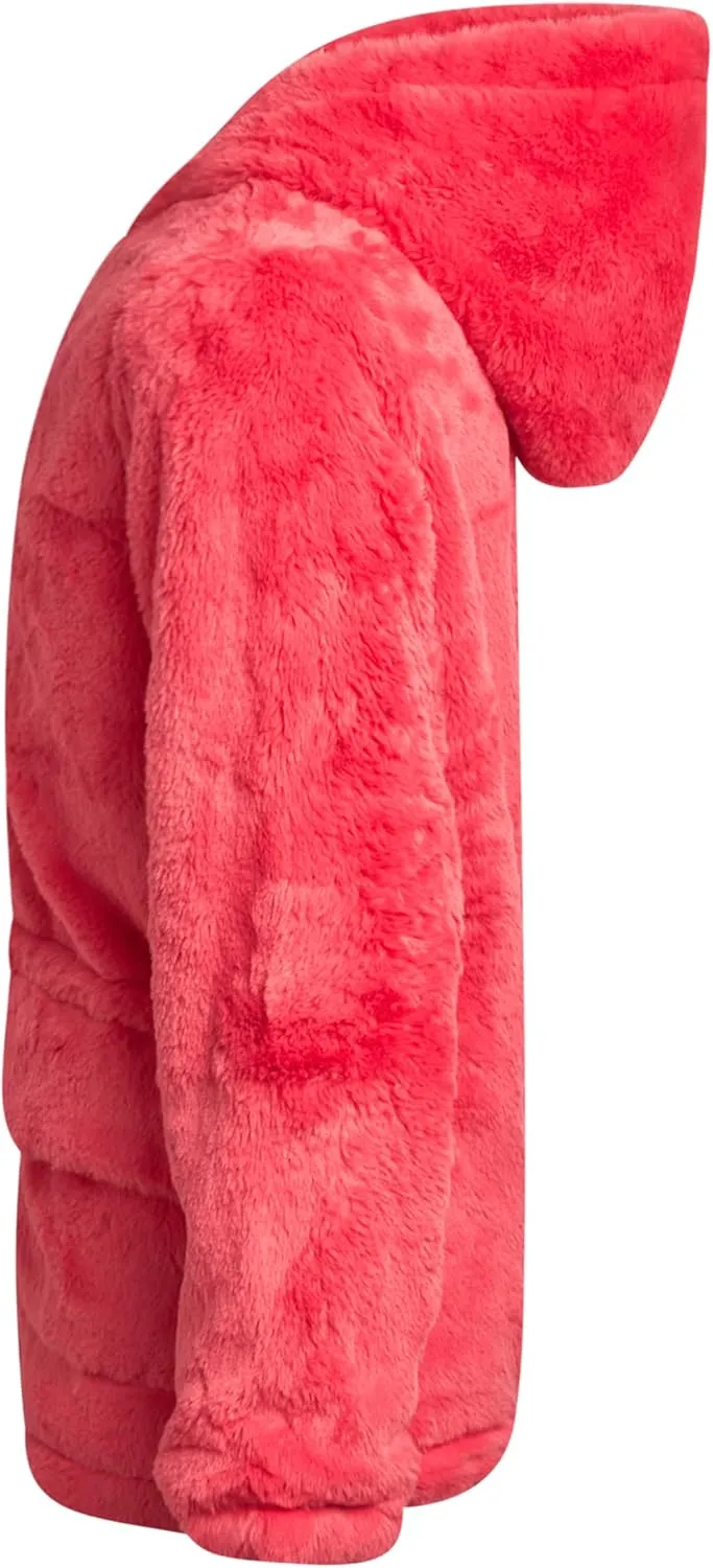 URBAN REPUBLIC Girls' Jacket - Faux Fur Plush Teddy Coat with Hood
