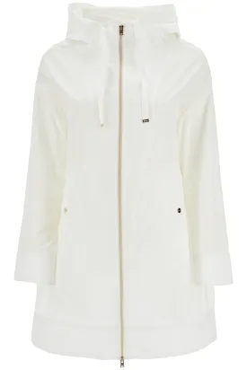 white waterproof 3/4 sleeve parka techn taffeta GC000444D 12483 BIANCO
