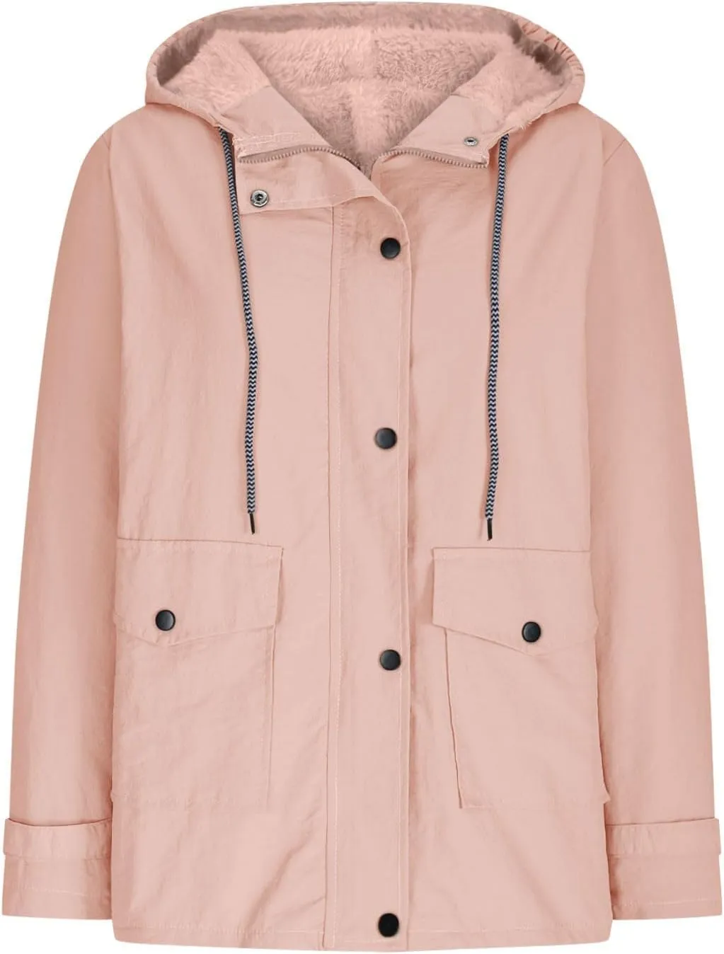 Womens Rain Jackets Waterproof Lightweight Plus Size Rain Coats Casual Hooded Raincoats Packable Travel Outerwear